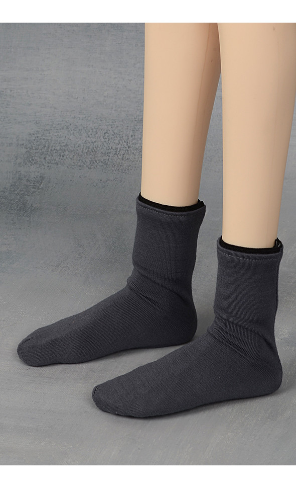 Model M Size - D Basic socks (D Gray)