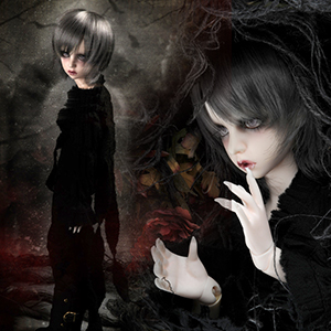 (Limited Costume)MSD Size - Black Glass Side Pants Clothes Set(BB) - LE44