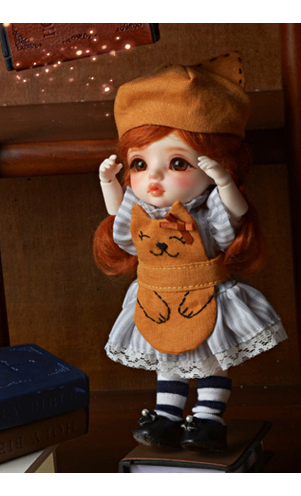 (Limited Costume)Bebe Doll Size - kitty Kitchen Orange Clothes Set - LE10