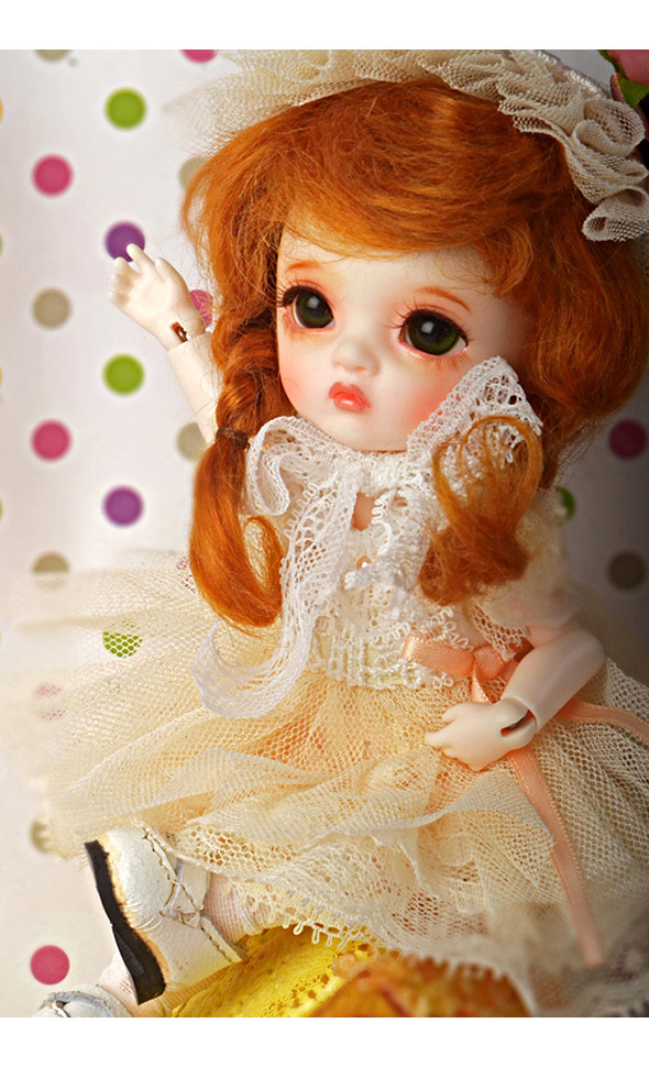 (Limited Costume)Bebe Doll Size - Thumbelina Cream Dress Set - LE20
