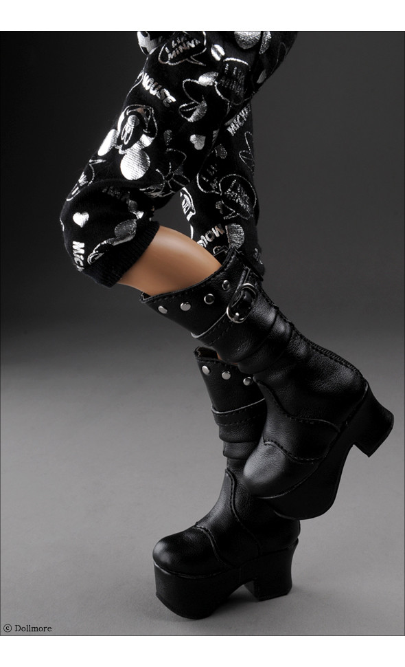 (Damage Sale) MSD - Facia Boots (Black)