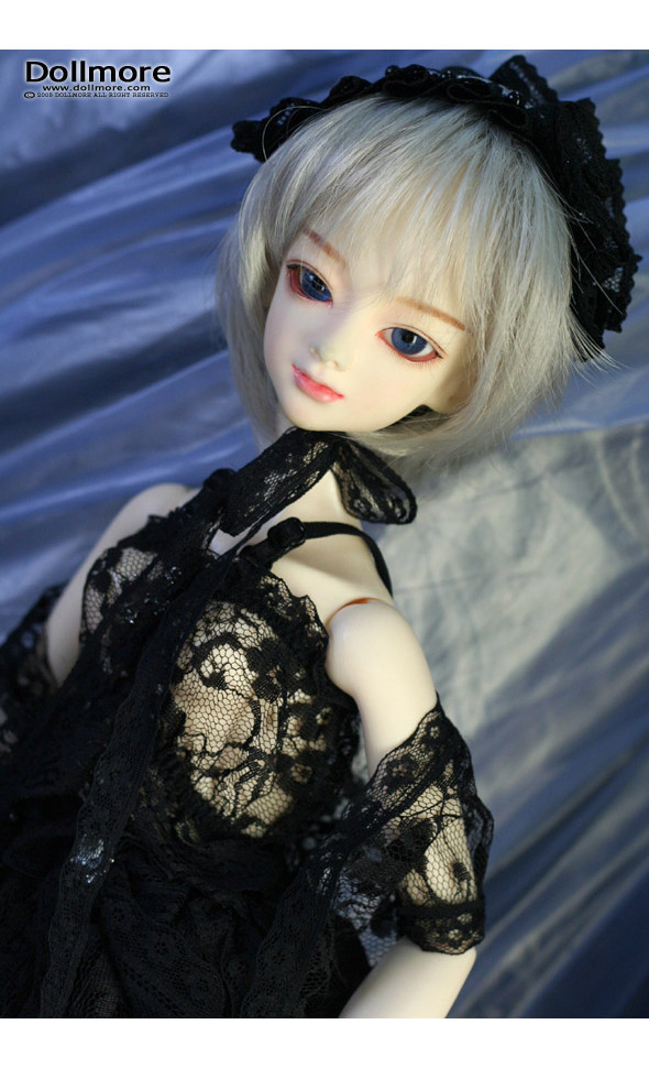 SD - Lace Girl Dress Set (Black) [B1-5-5]