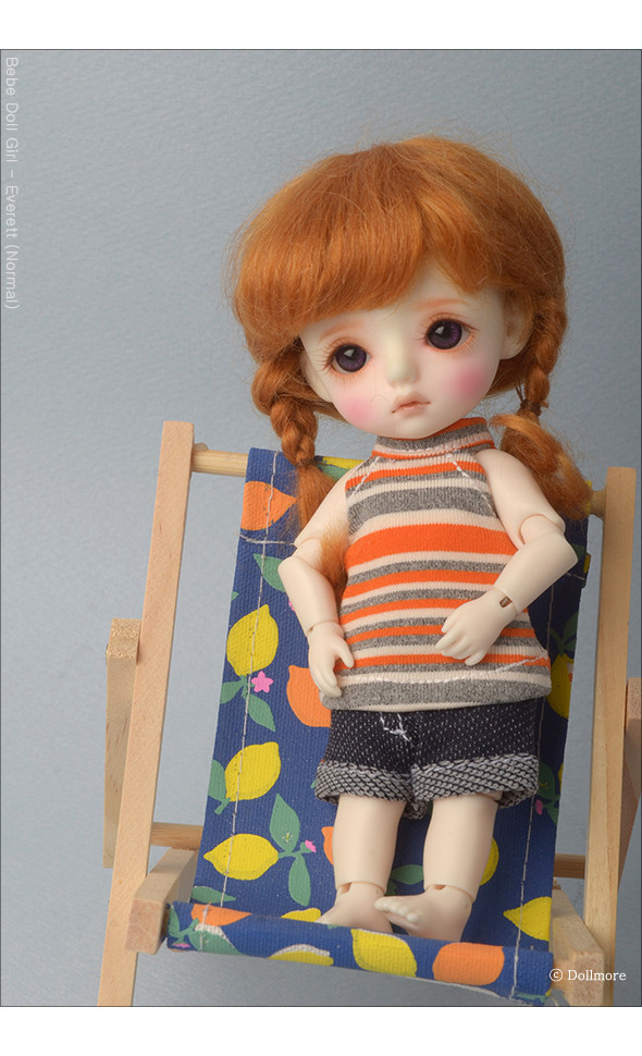 Bebe Doll Size - Tonia Neck Sleeveless T Shirt (Orange)