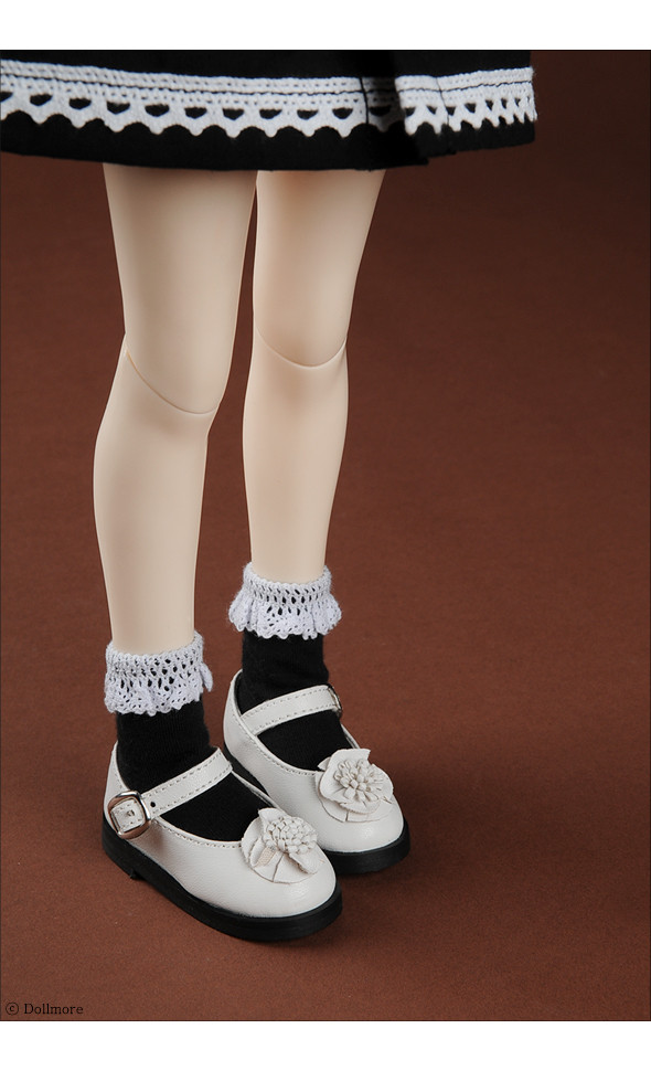 MSD - Lace Tot Socks (Black)[A9-5-5]