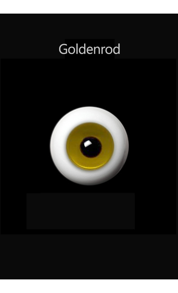 20mm - Round Glass Eyes (Goldenrod) - PA