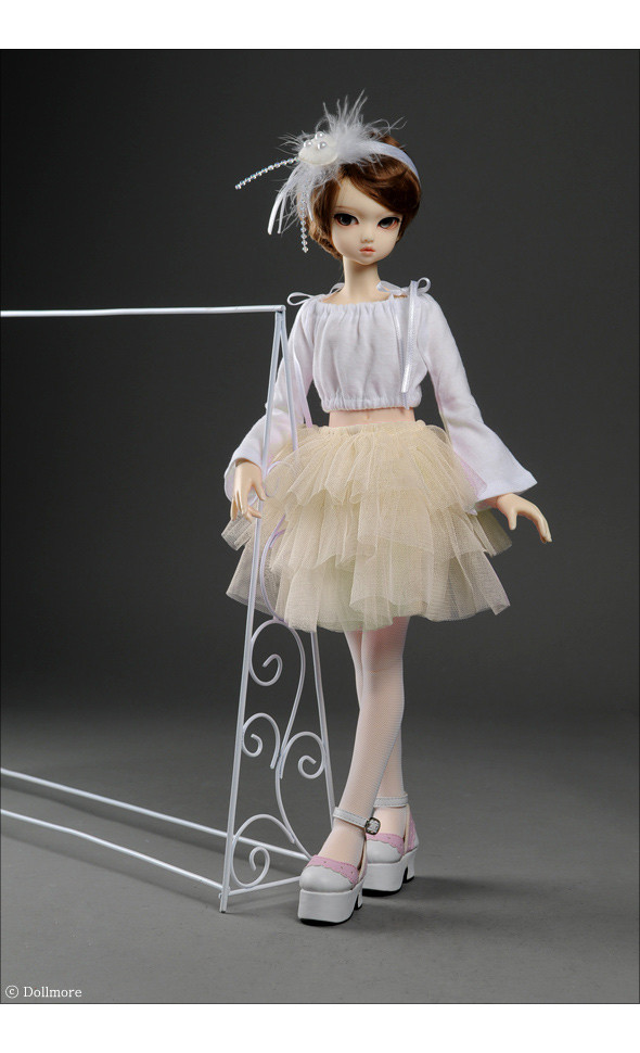 MSD - 3 Swan Skirt (Ivory) [A6-6-1]
