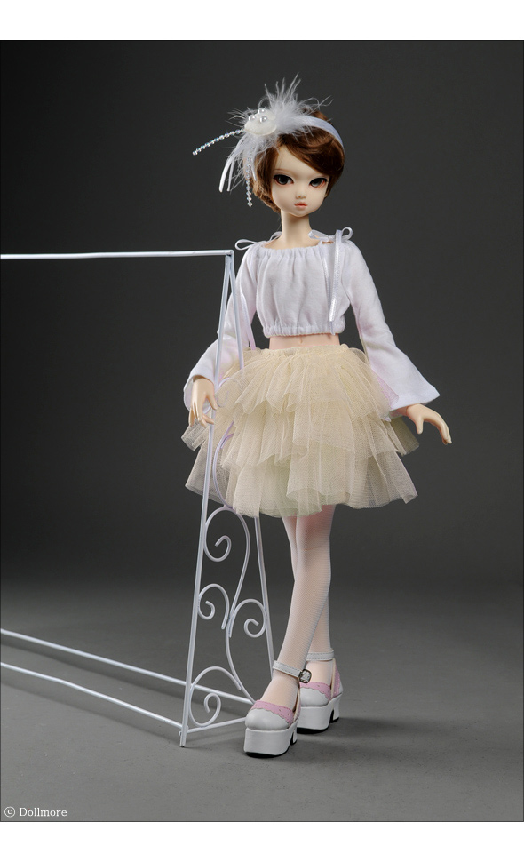 MSD - 3 Swan Skirt (Ivory) [A6-6-1]