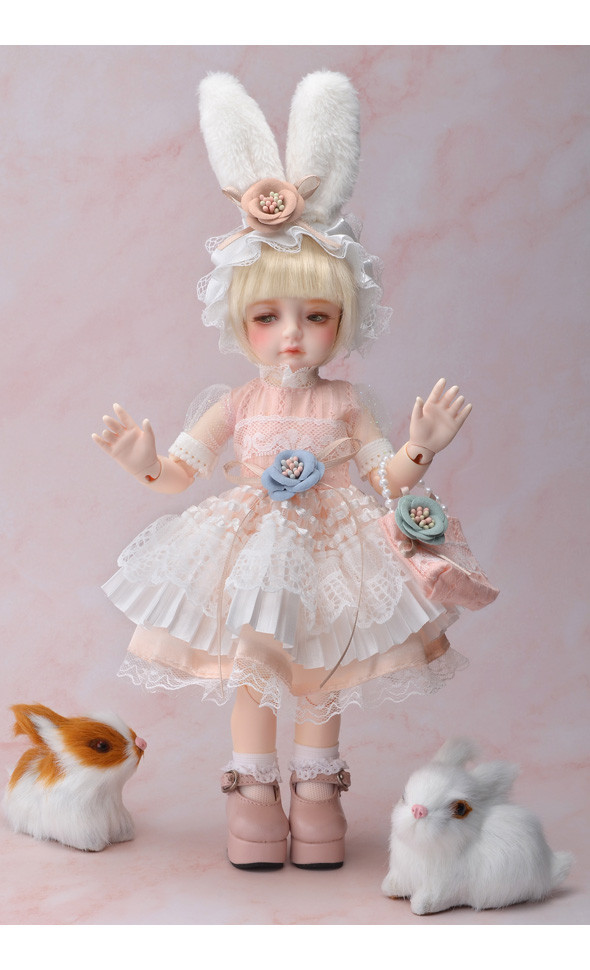 Dear Doll Size - Rabbit Dress Set (Pink)[K7-3-1]