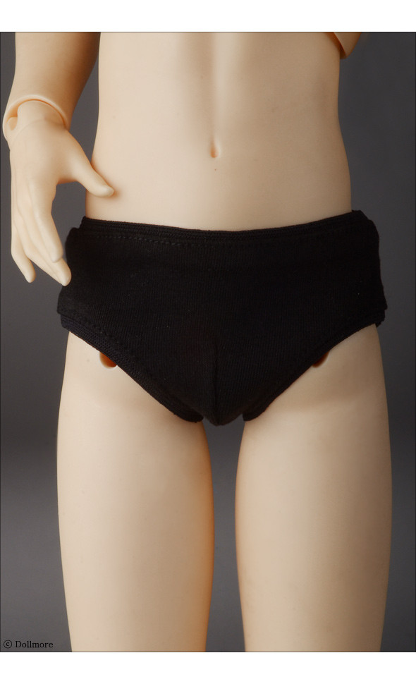 SD M - Simple Triangle Boy Panties (Black)[B3-2-7]