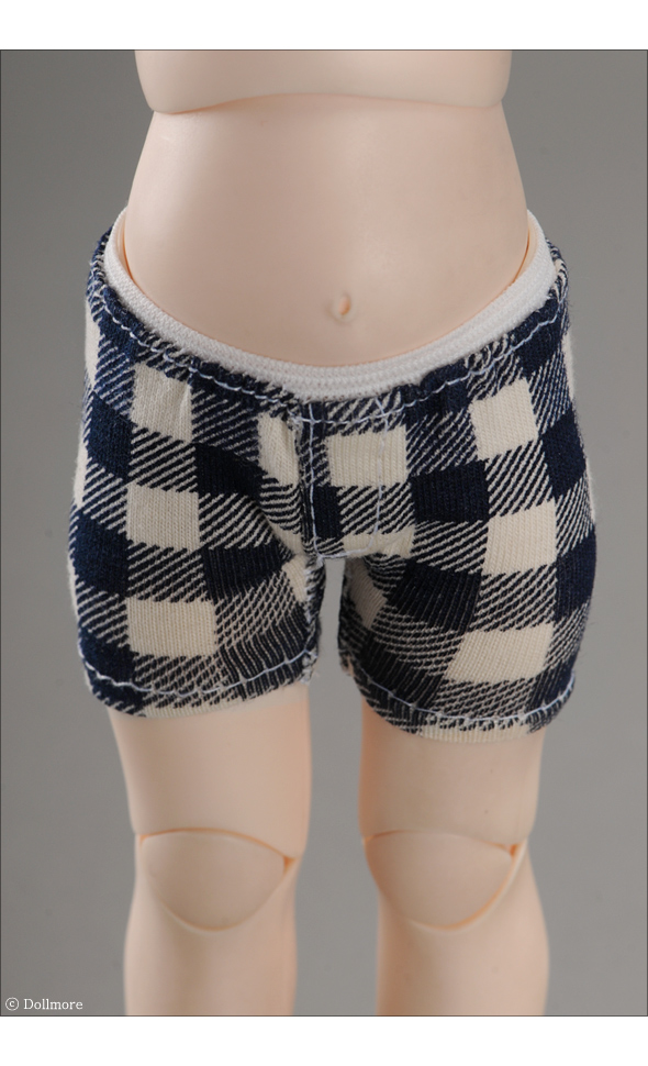 Dear Doll Size - Boy trunk span panties (Check Navy)