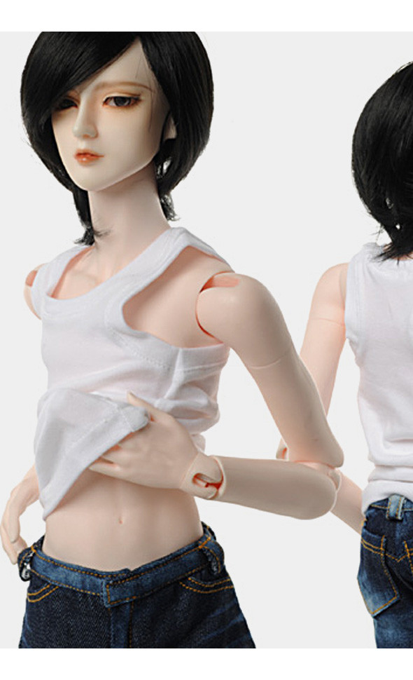 Model M Size - Span Sleeveless T (White)
