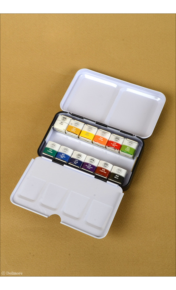 Professional Solid Watercolors Basic 12 Color Set