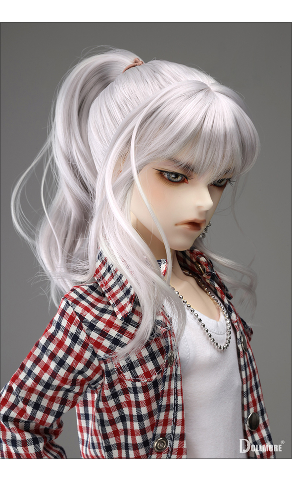 (8-9) Samu Ponytail Wig (Gray)[C6-5-7]