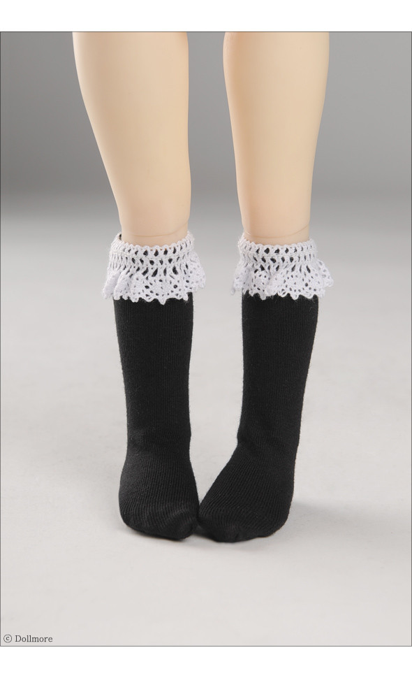 Narsha Size - Ponyo Knee Socks (Black)