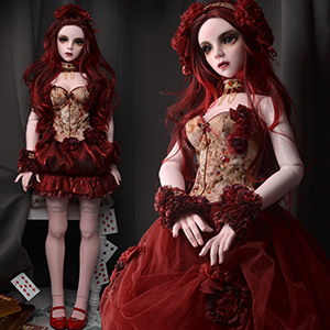 (Limited Dress Set) Trinity Doll F Size - Wine Resistance Dress Set - LE10