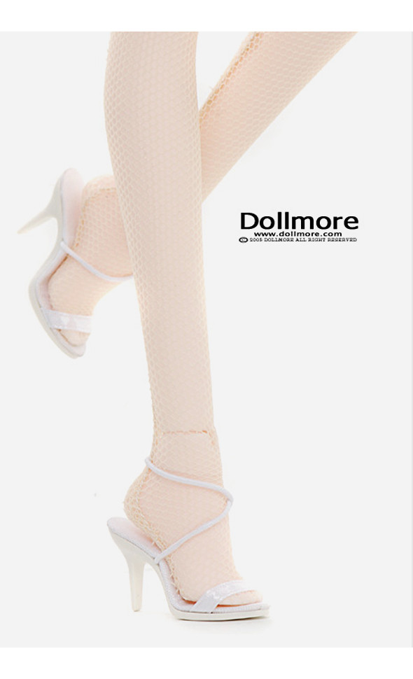 Fashion doll Size - Basic String Sandal (White)