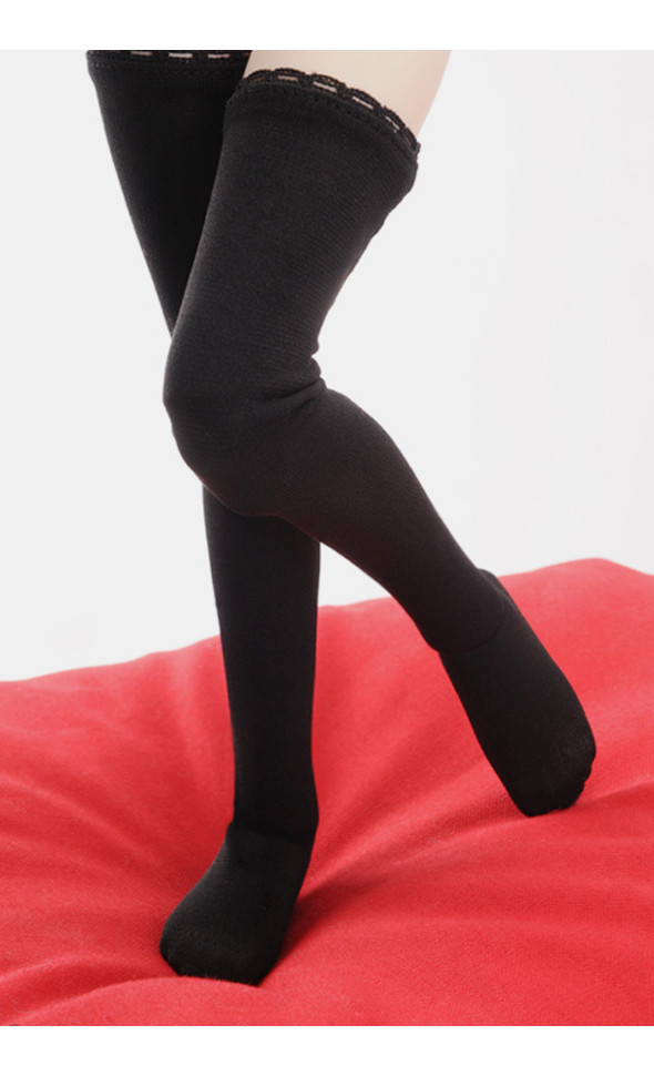 MSD - Long Solid Stockings(Black)[A8-5-5]