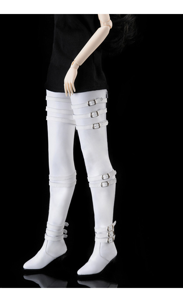 (Damage Sale)Model Doll Shoes - High Style Boots (White)