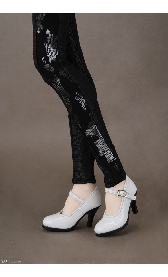 SD (high heels) Shoes - Basic Shoes (Enamel White)