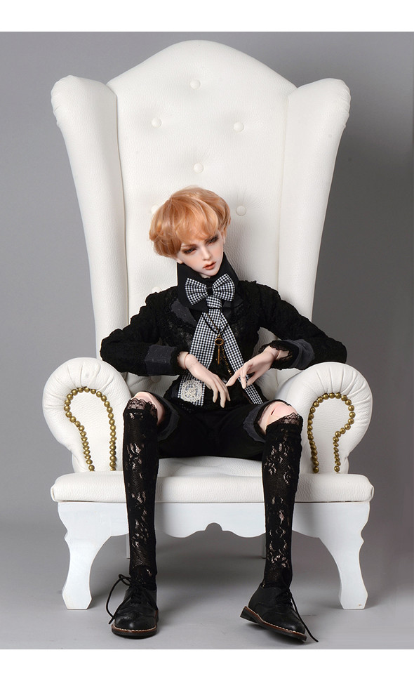 (Damage Sale Item) Model doll size - Dollmore Haute Sofa (Leather White)
