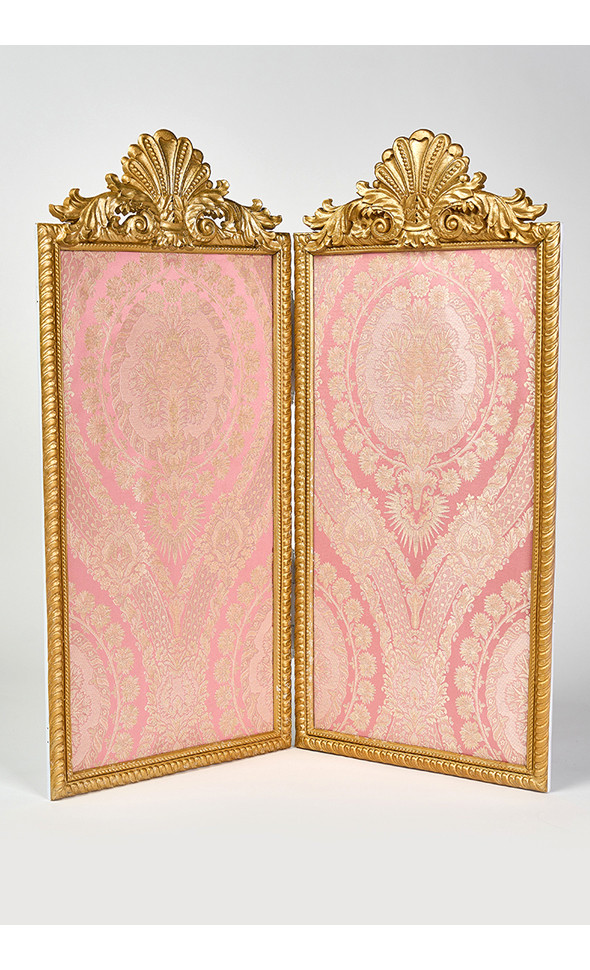 Antique Two Panel Deco Partition (G pink)