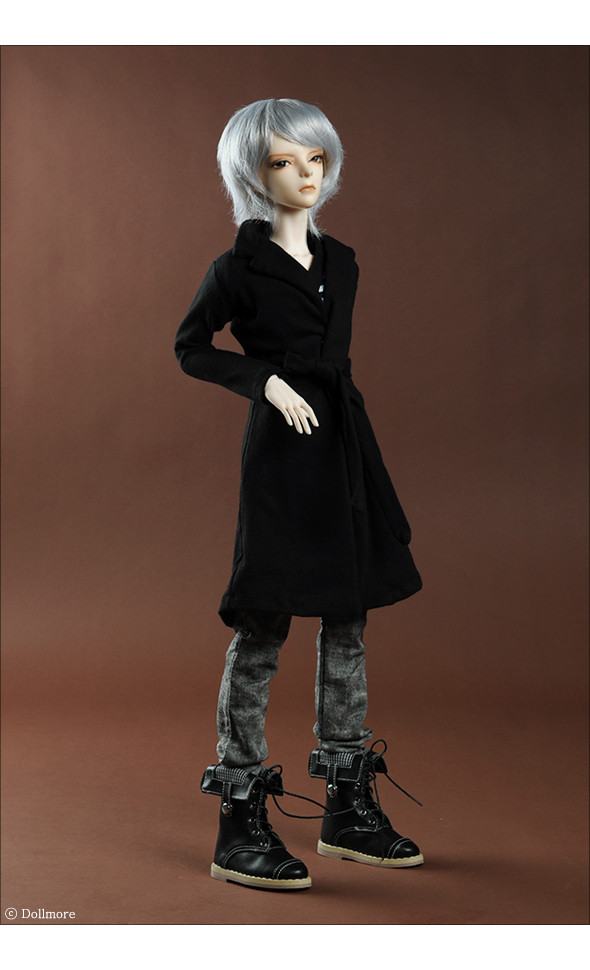 SD - MeroLine Coat Cardigan (Black) [B1-5-2]