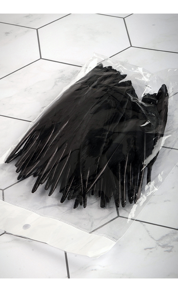 Chicken Feather (Black / 50Piece)