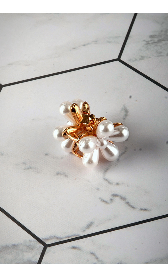 Pearl Flower Both Sides Pin (Ivory) 