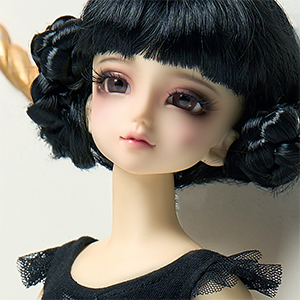 Dollmore OOAK BJD Supplies 10mm eyelashes Doll eyelashes - D1 (Black)