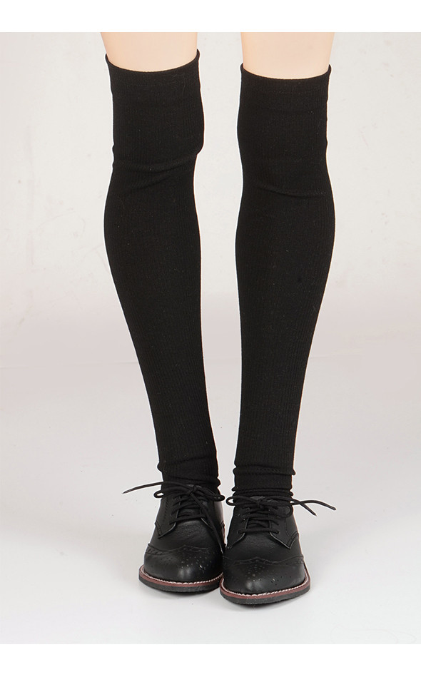 Trinity Doll F - Solid Knee Socks (Black)