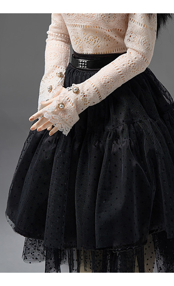 Trinity Doll F Size - Trinity F Doll Size - PPSG Race Skirt (Black)