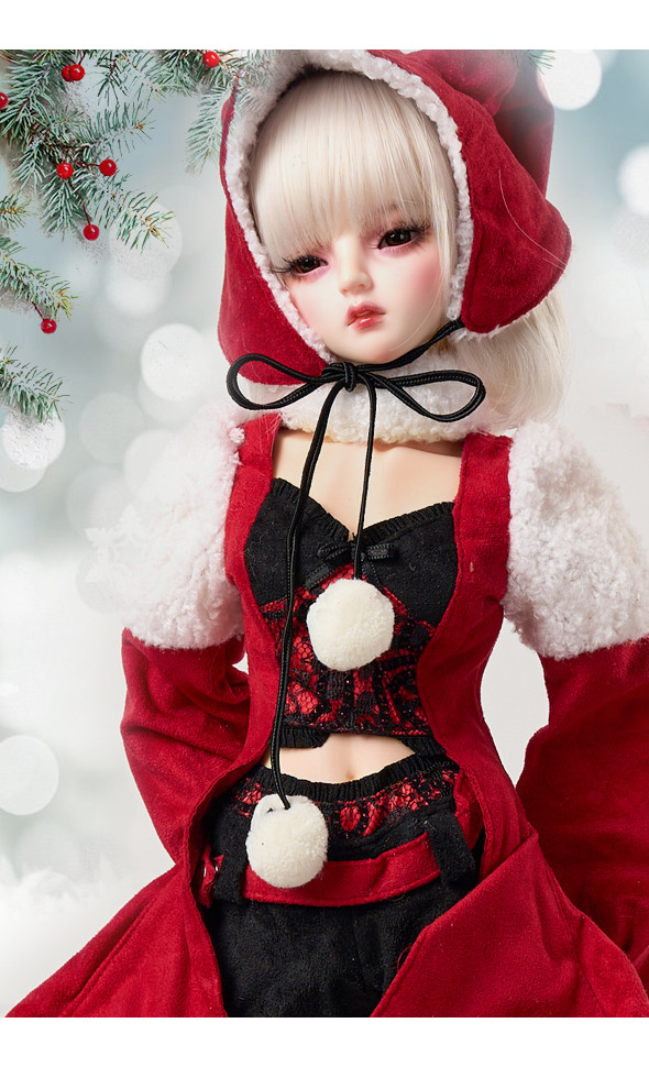 SD F - Christmas Party Dress Set (Red)