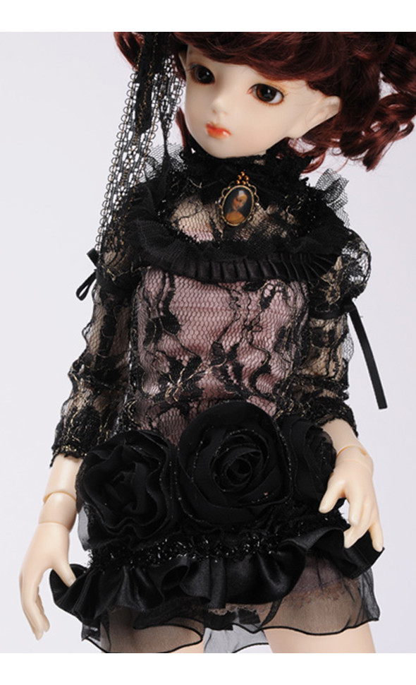 MSD - Rose Bloom Dress Set (Black)