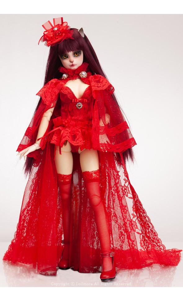 Catish Girl Doll - Intactly Reaa In Red - LE10