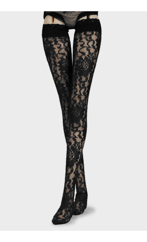 Model F - Yasisi Band Stockings (Black)