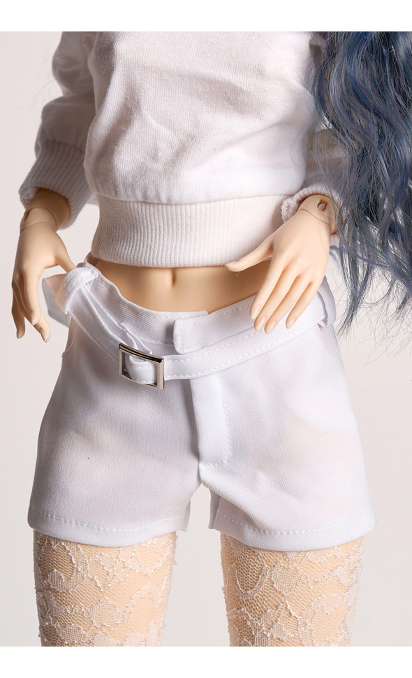 Model F - GG Short Pants (White)