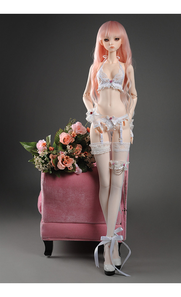 Model F Size - Sexy Lacy Set (White)