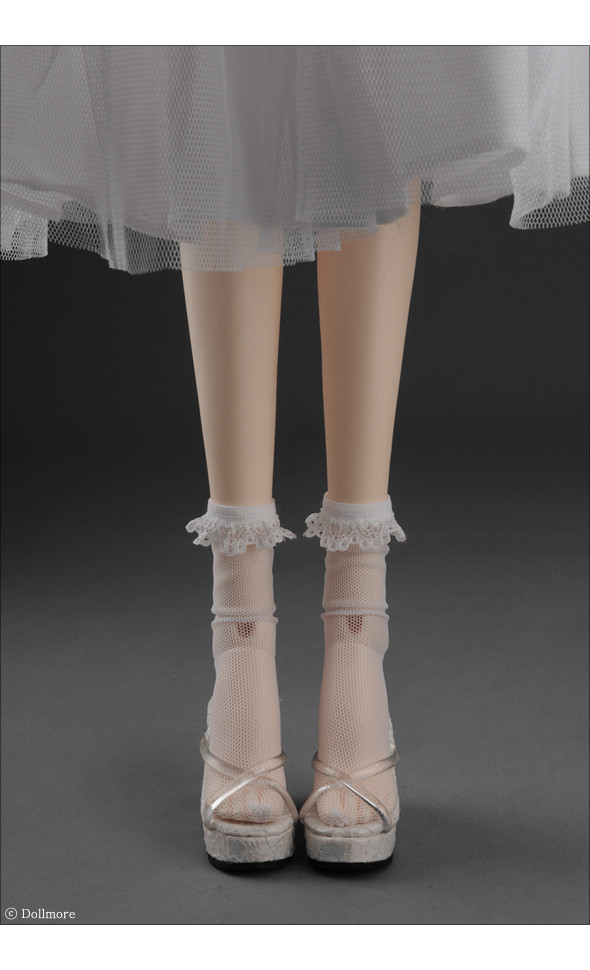 Model F - Cellua Knee Stocking (White)