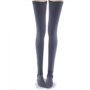 Model F - Single Hue Band Stocking (Blue Gray)