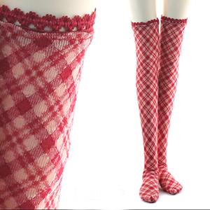  Model F Size - Grid Stocking(Red)