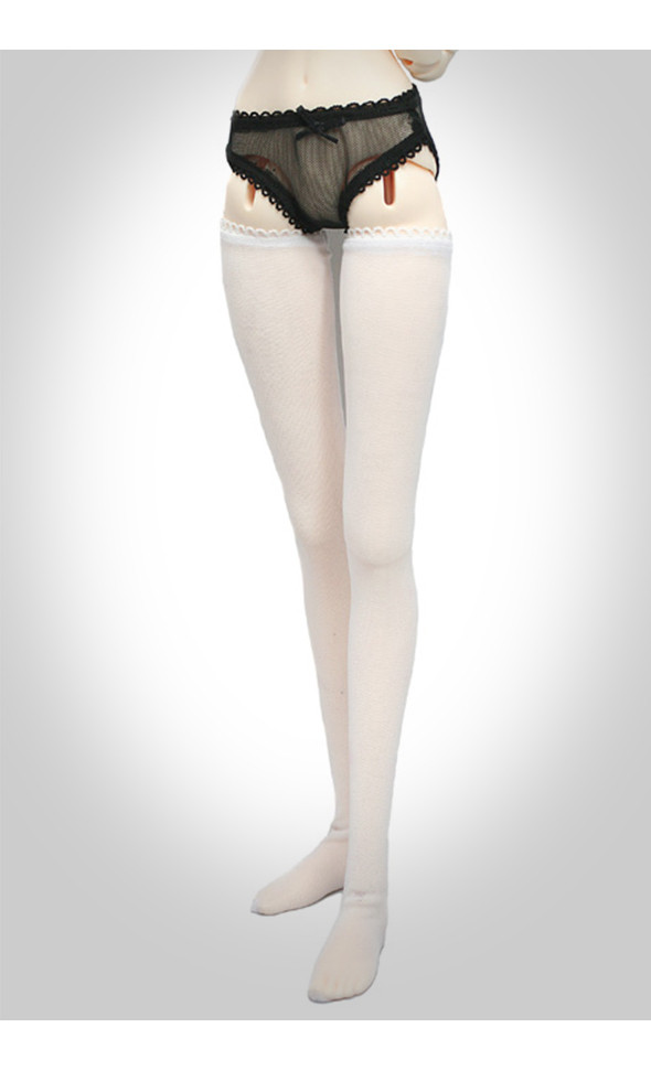  Model F Size - Long Mesh Stockings(White)
