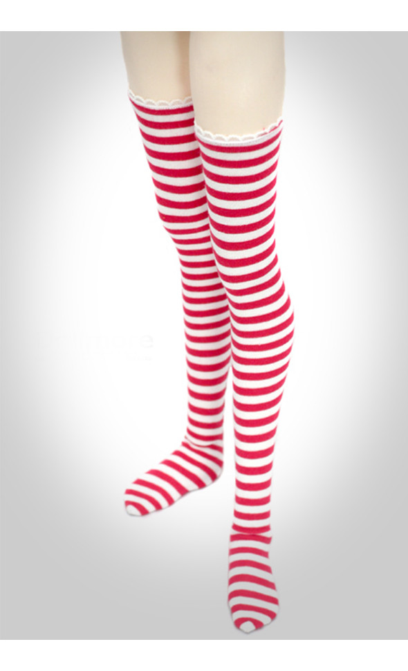  Model F Size - Long Stockings(Striped Red)