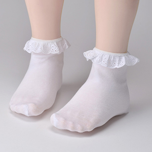 Lusion Doll Size - Race CK Socks (White)