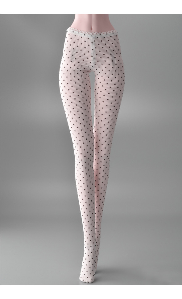 Model F - CC Spot Panty Stocking (White)