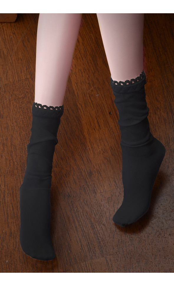 Model F Size - Basic socks (Black)