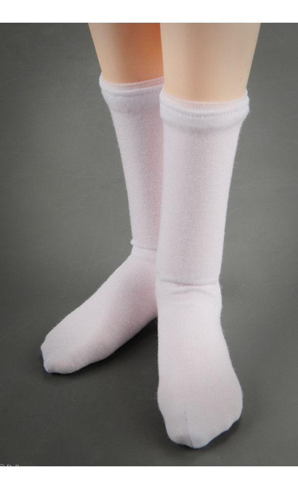 Model M - Plain socks (White) 