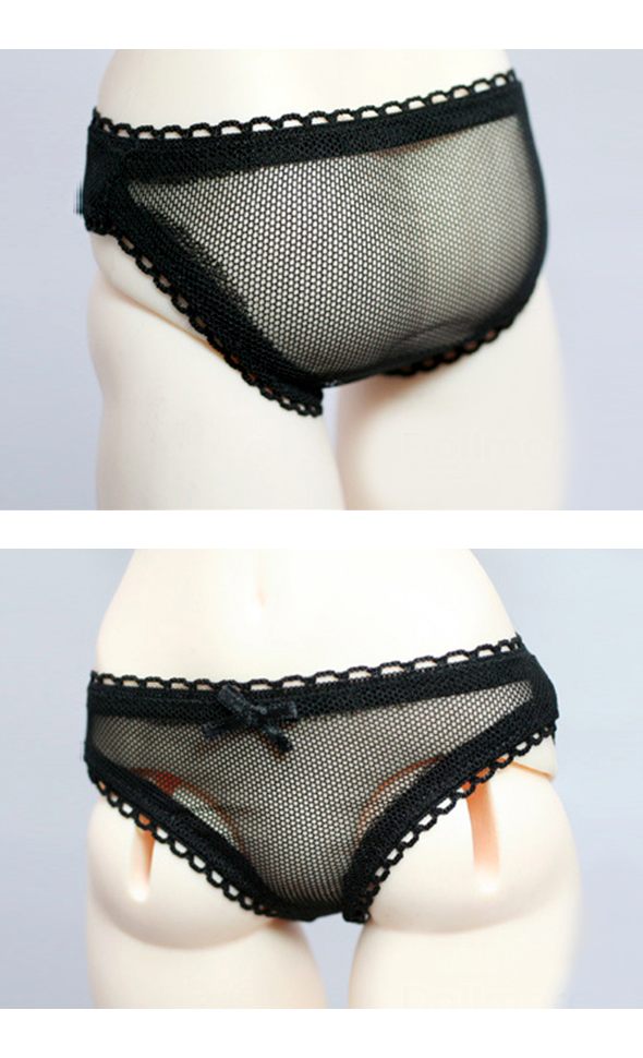 Model Doll Size - Girl panty (Gauzee Black)