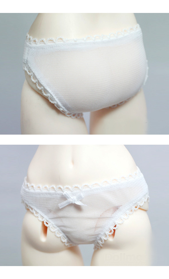 Model Doll Size - Girl panty (Gauzee White)[B6-6-5]