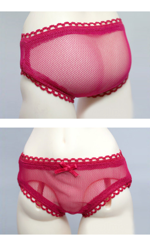 Model Doll Size - Girl panty(Gauzee Red)