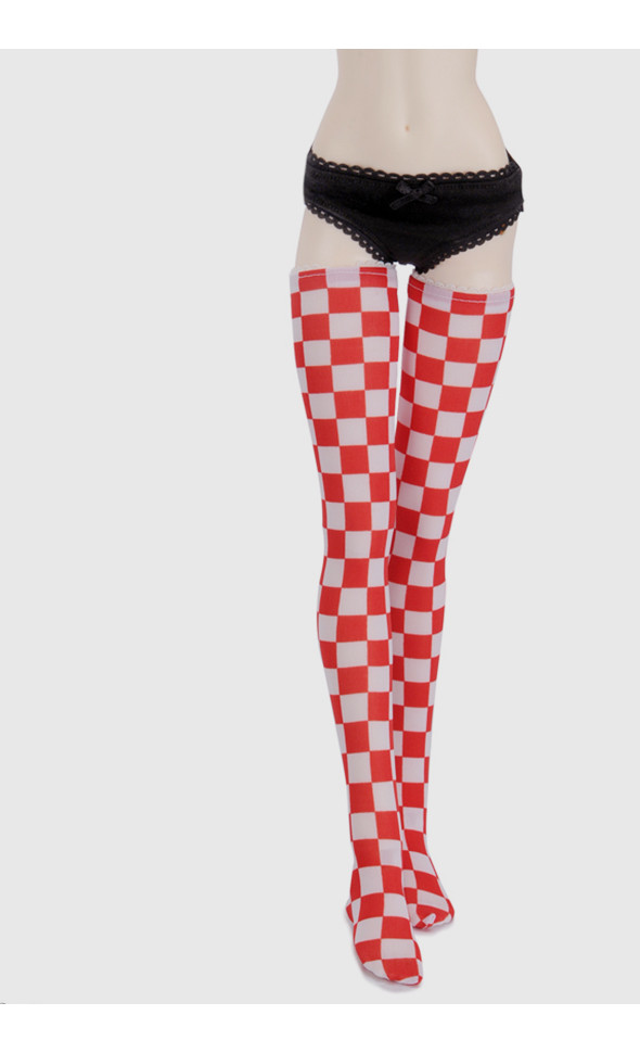 SD - Band Chess Board Stocking II (Red)